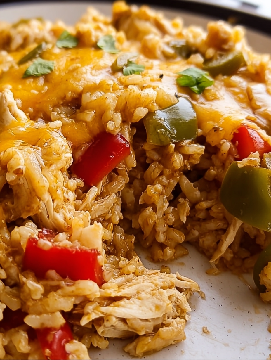Chicken Fajita Rice Casserole