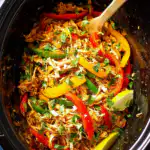 Easy Slow Cooker Chicken Fajitas