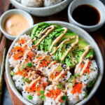 Healthy California Roll Sushi Bowls