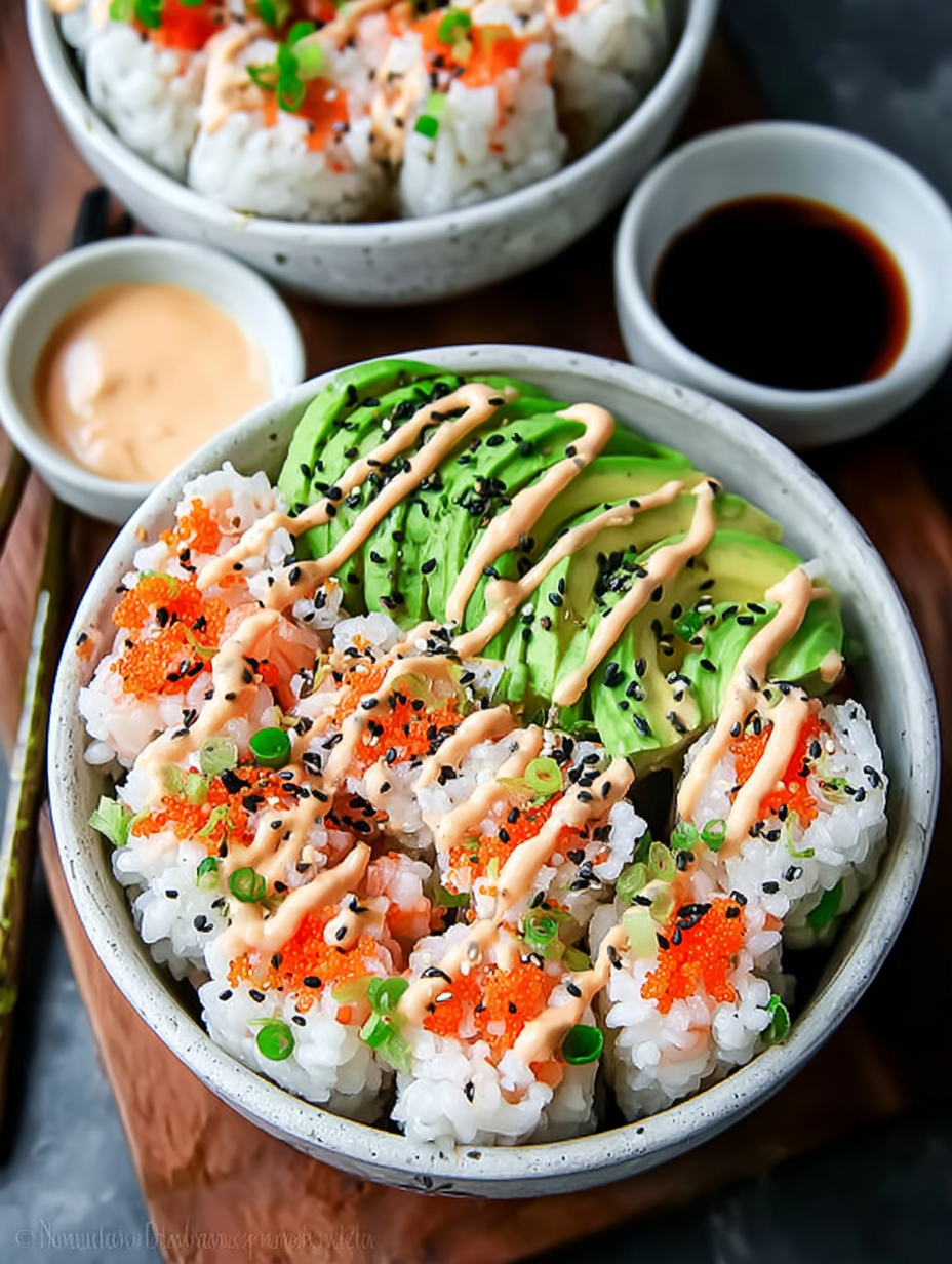 Healthy California Roll Sushi Bowls