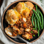 Healthy Sloppy Joe Biscuit Bake