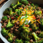 Keto Hamburger Broccoli Skillet