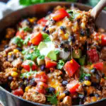 One-Pan Chicken Burrito Bowl (30 minutes)