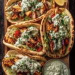 Sheet Pan Chicken Pitas with Herby Ranch