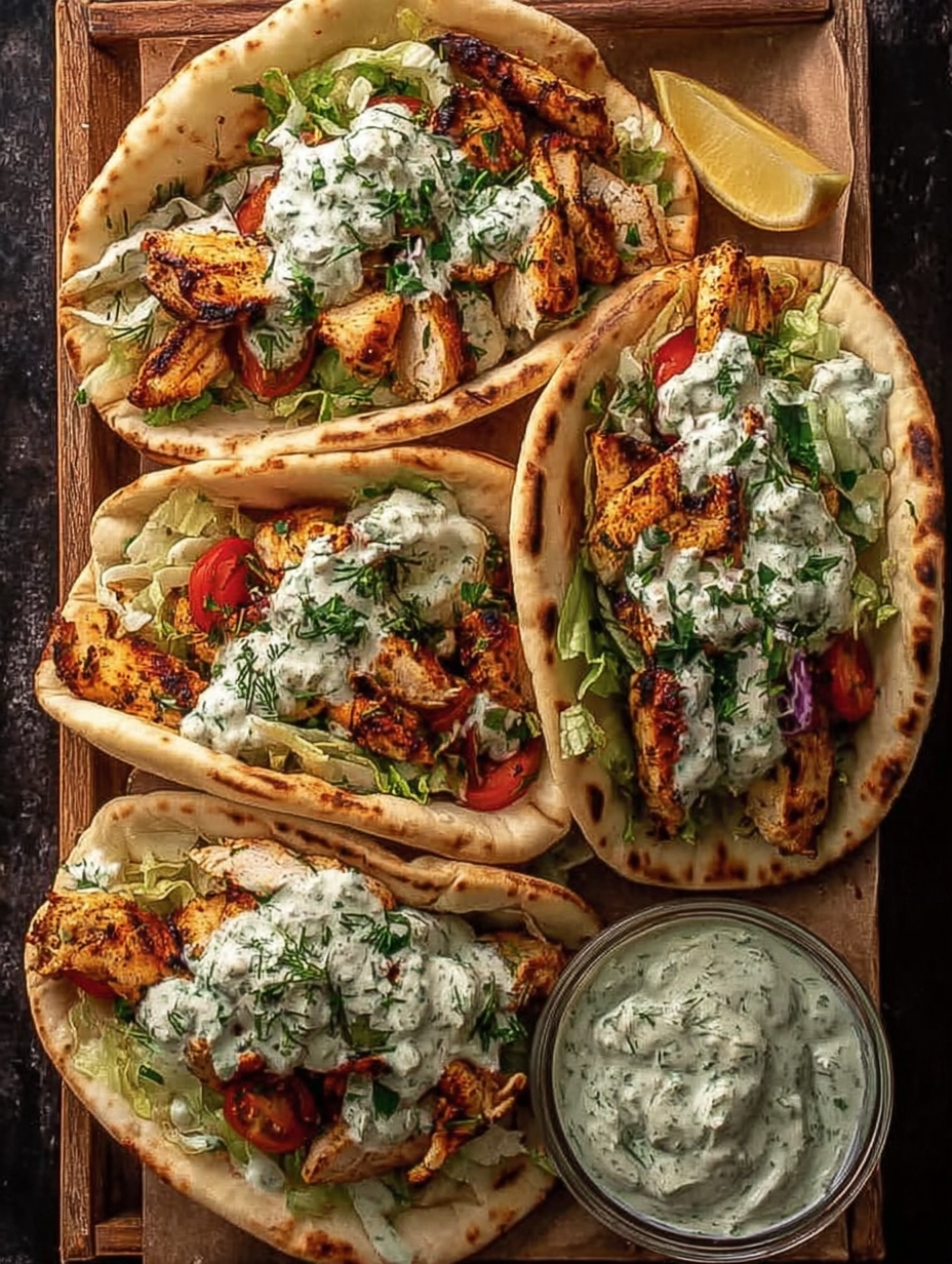 Sheet Pan Chicken Pitas with Herby Ranch