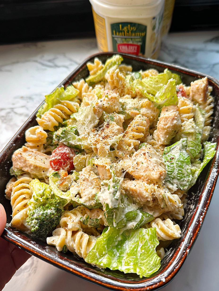 Chicken Caesar Pasta Salad