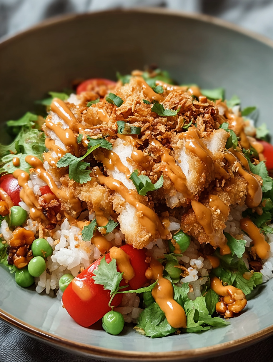 Chicken Crispy Rice Salad