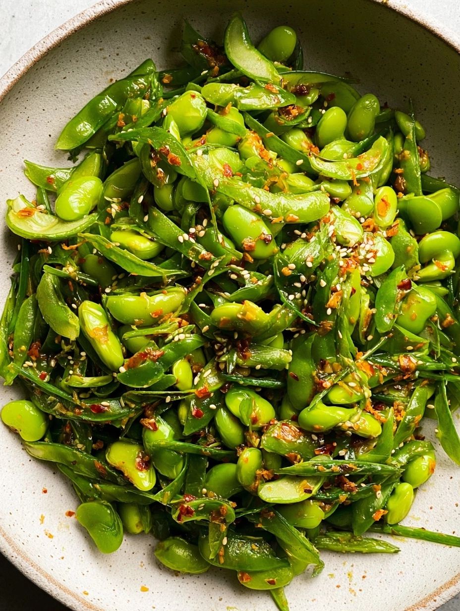 Chili Crisp Snap Pea Salad