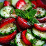 Cucumber Strawberry Salad