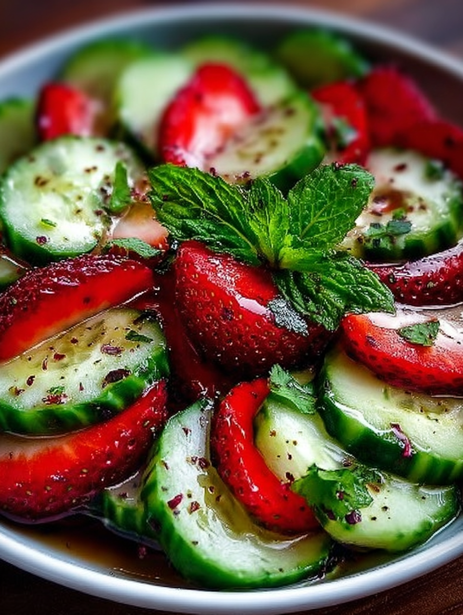 Cucumber Strawberry Salad