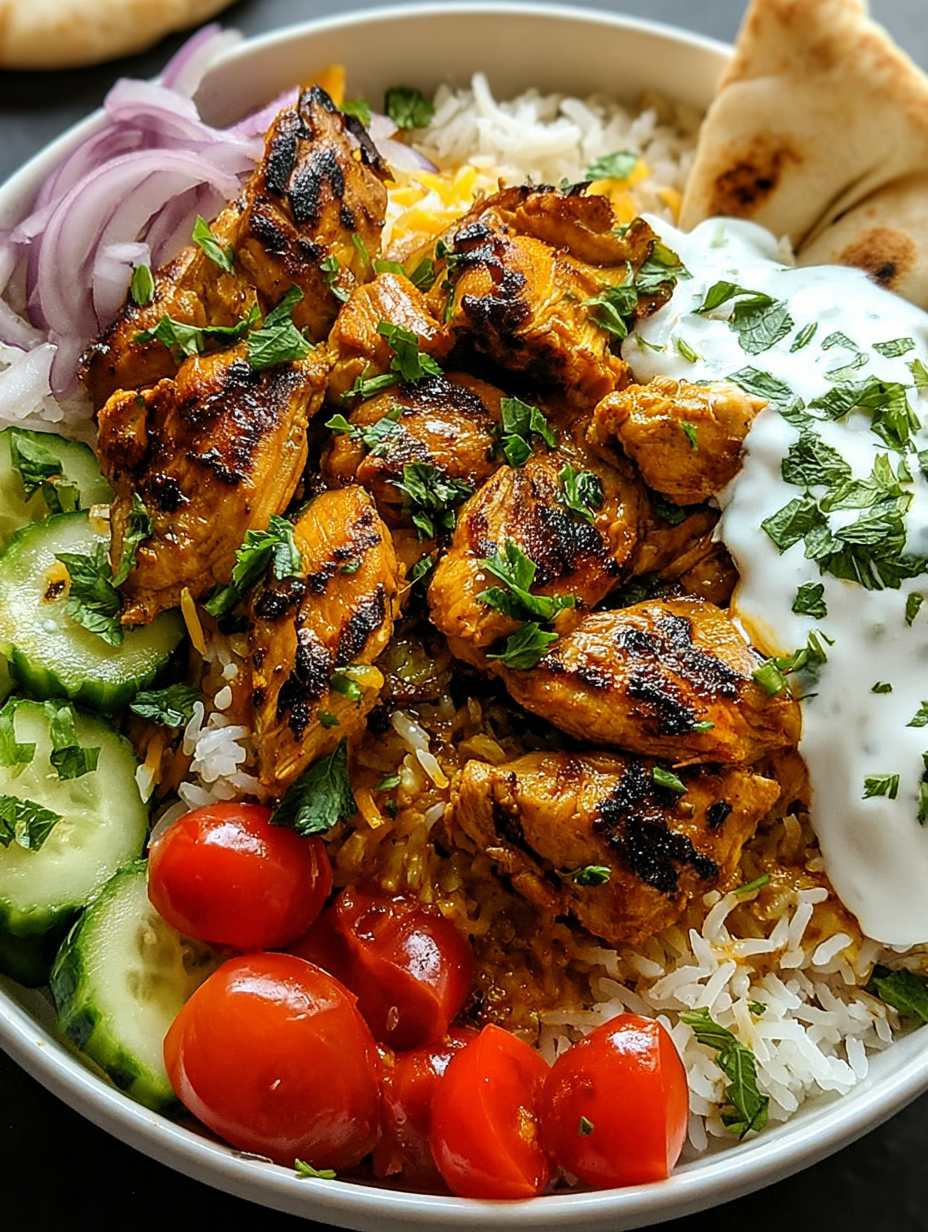 Delicious Chicken Shawarma Rice Bowl in 30 Minutes!