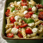 High Protein Caprese Pasta Salad
