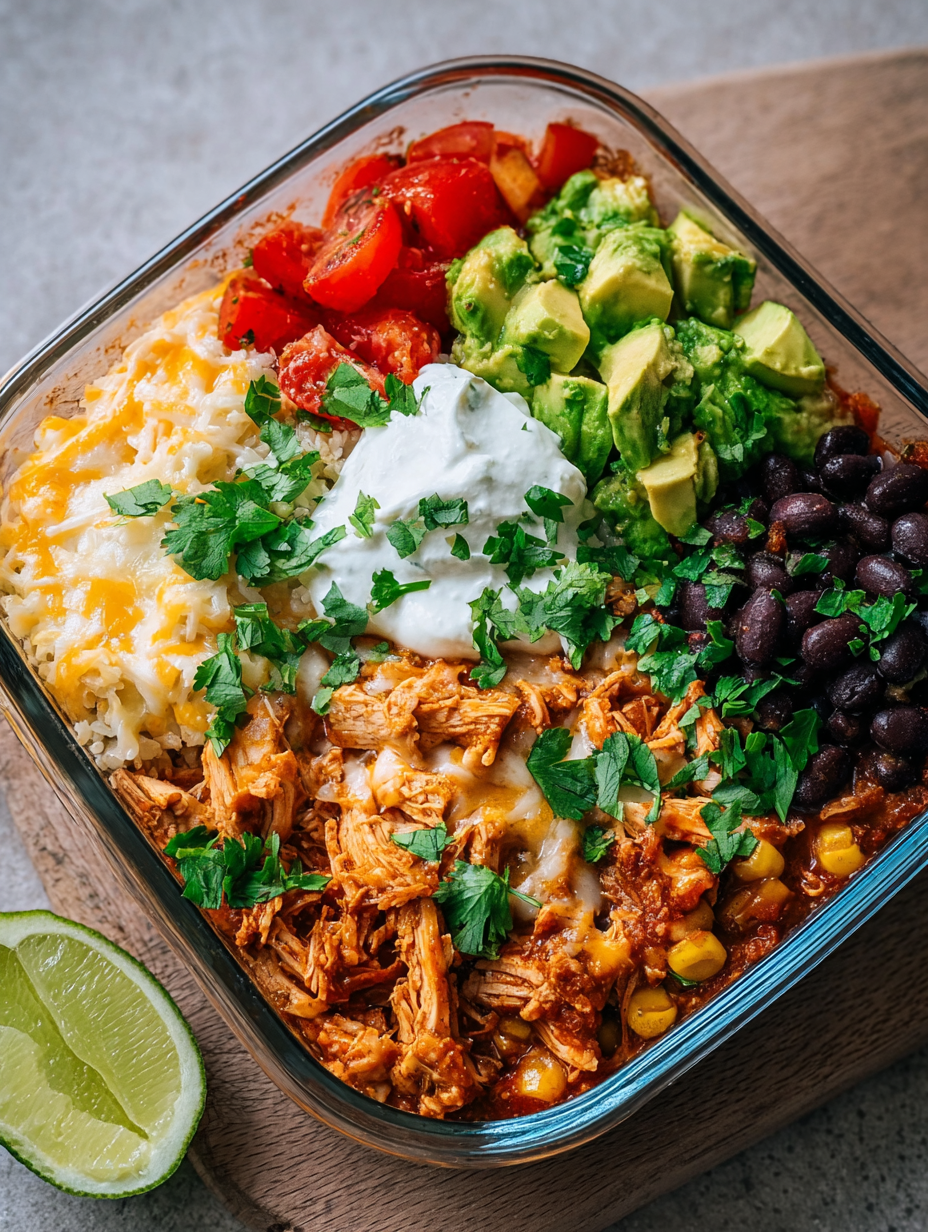 High-Protein Chicken Enchilada Bowls