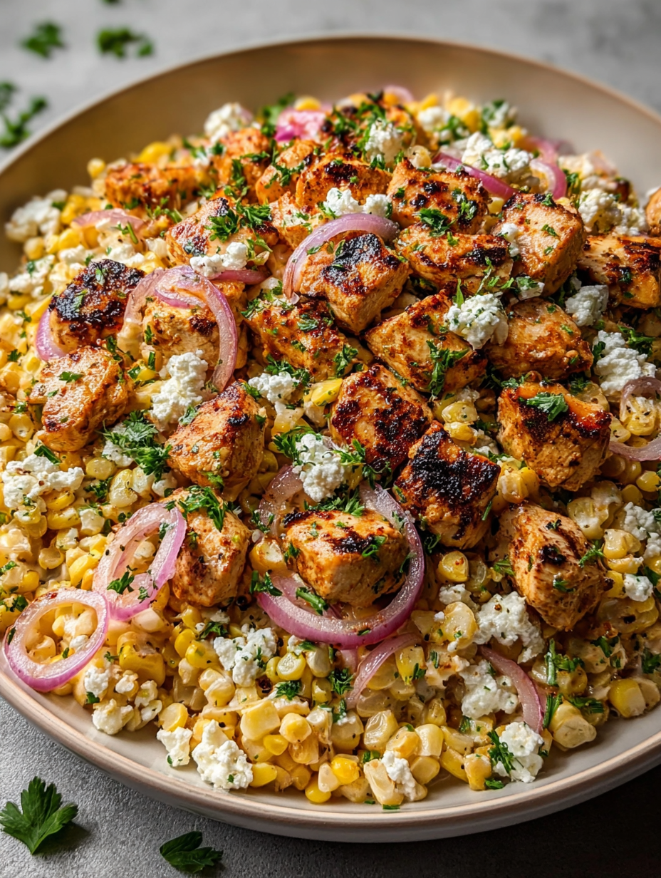High Protein Chicken Street Corn Salad