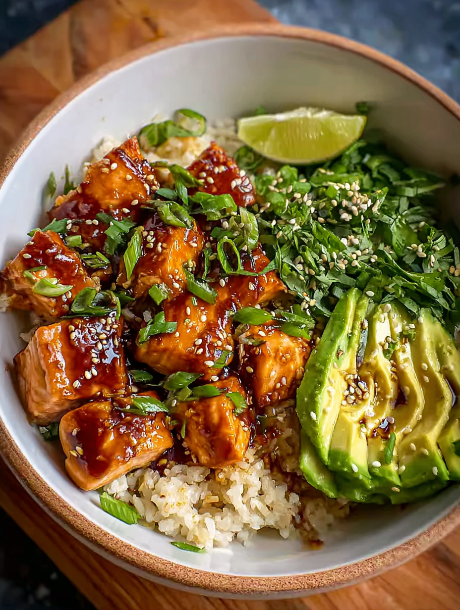 Honey Glazed Salmon Bowl