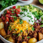 Loaded Potato Taco Bowl