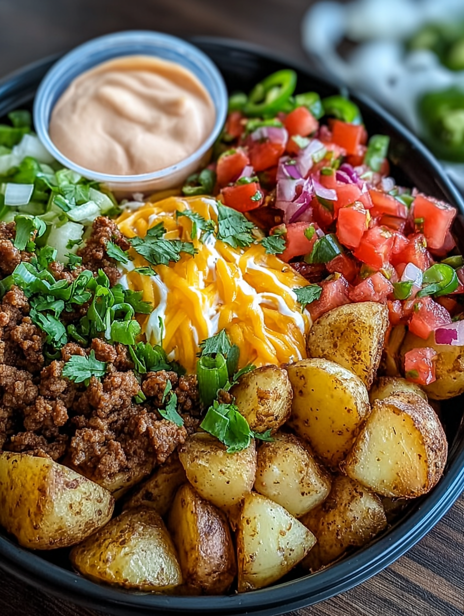 Loaded Potato Taco Bowl