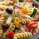 Mediterranean Chicken Pasta Salad