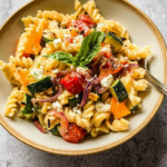 Roasted Veggie Pasta with Feta