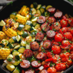 Sausage and Veggies Skillet (One-Pan)