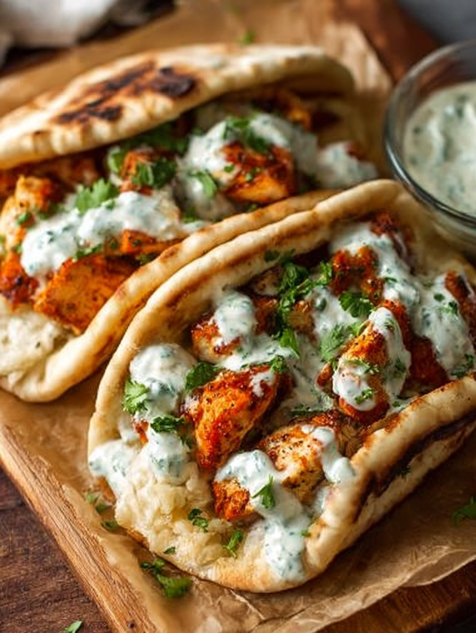 Sheet Pan Chicken Pitas with Herby Ranch