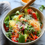 Spring Roll Salad with Spicy Ginger Dressing