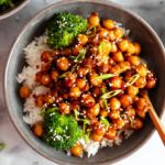 Sticky Sesame Chickpeas