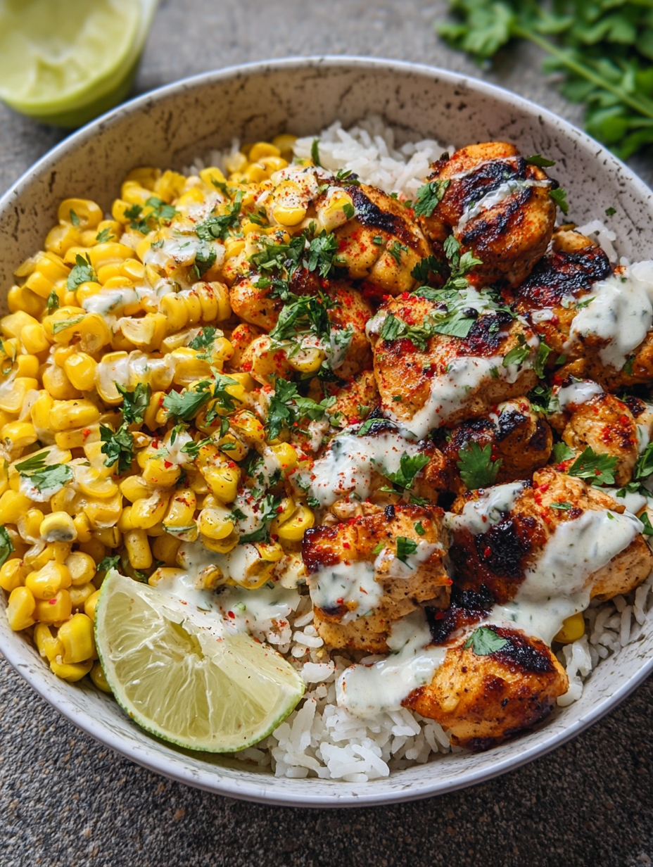 Street Corn Chicken Bowl