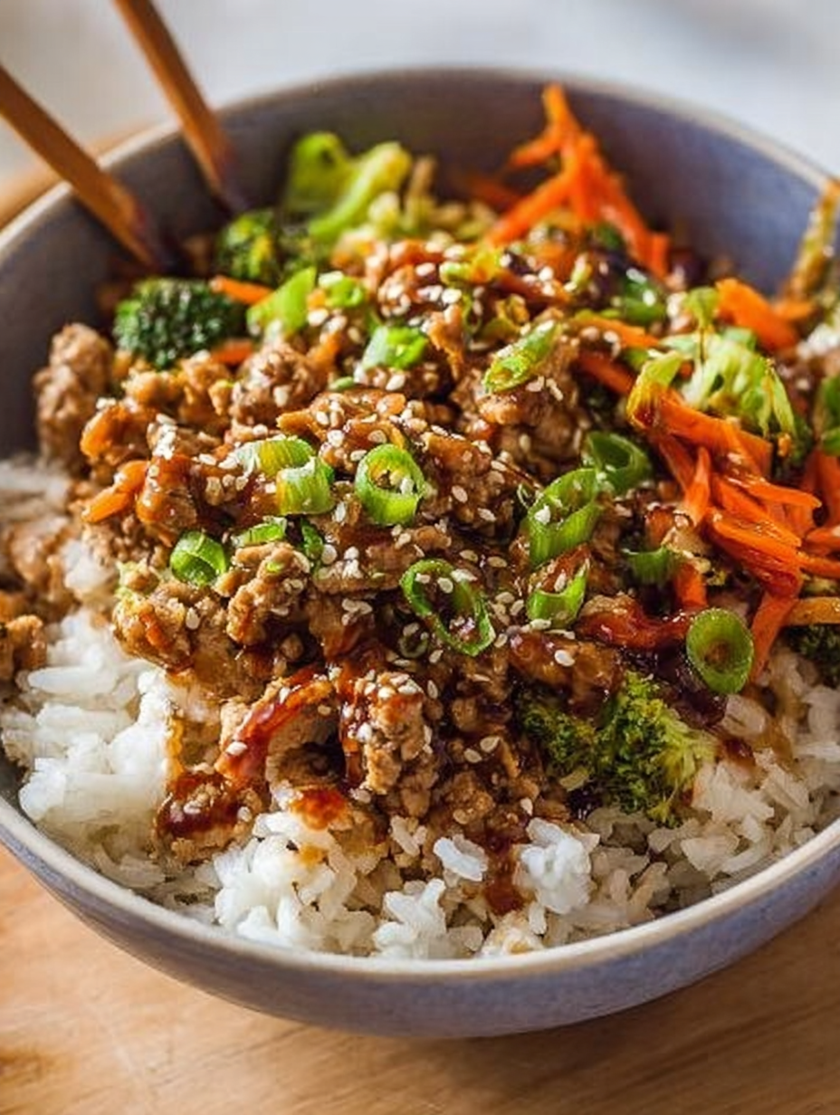 Teriyaki Turkey Rice Bowls