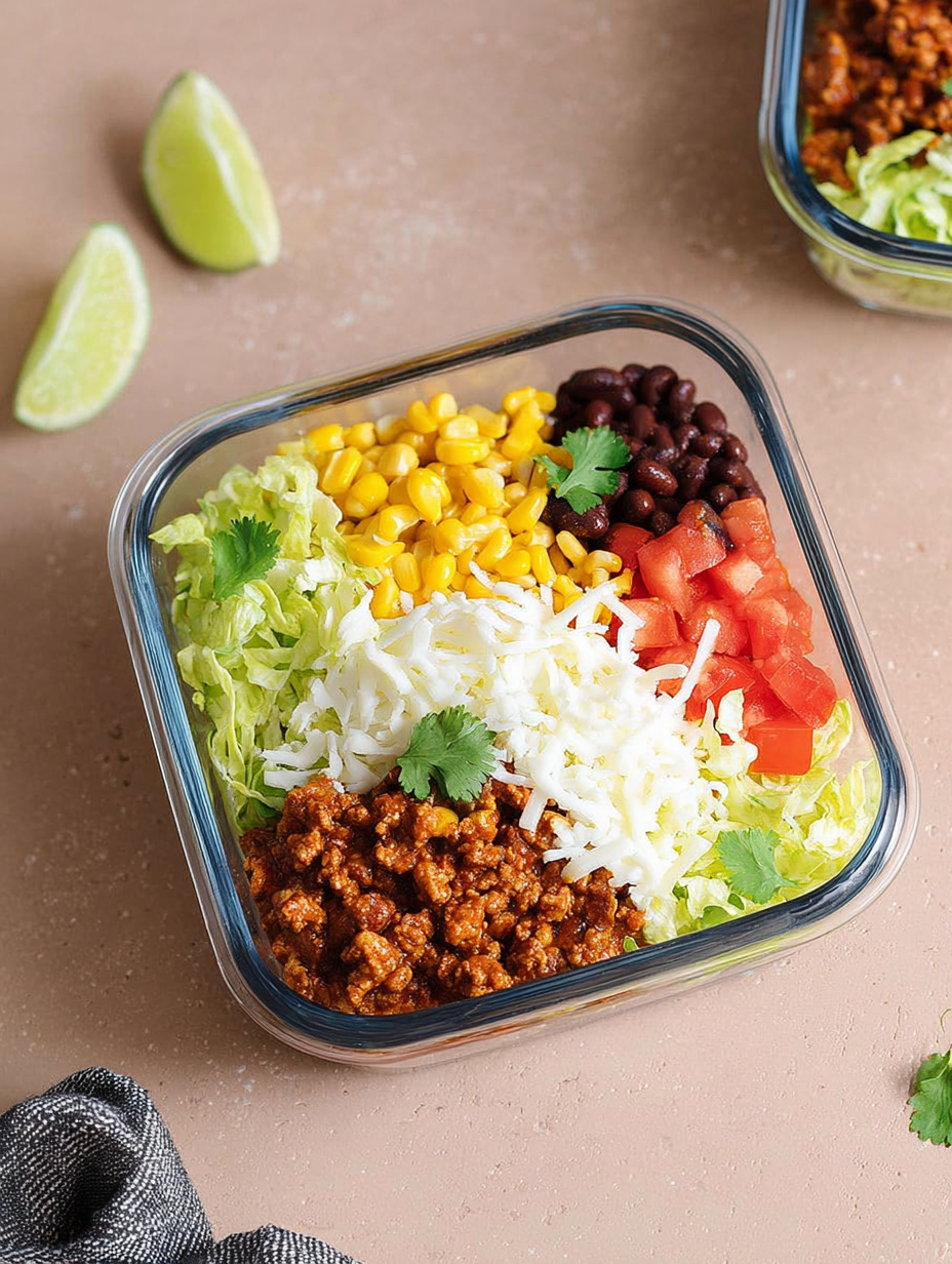 Turkey Taco Salad Bowls